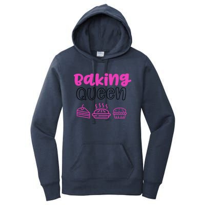 Baking Funny Gift Mom Baking Queen Mama Gift Women's Pullover Hoodie