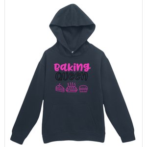 Baking Funny Gift Mom Baking Queen Mama Gift Urban Pullover Hoodie