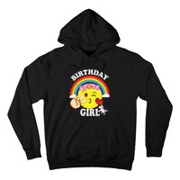 Birthday For Girl Unicorn Rainbow Heart Kiss Hoodie