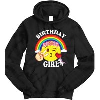 Birthday For Girl Unicorn Rainbow Heart Kiss Tie Dye Hoodie