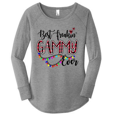 Best Freakin' Gammy Ever Christmas Cool Gift Grandma Gift Meaningful Gift Women's Perfect Tri Tunic Long Sleeve Shirt