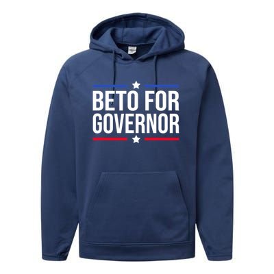 Beto For Governor Performance Fleece Hoodie