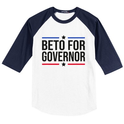 Beto For Governor Baseball Sleeve Shirt