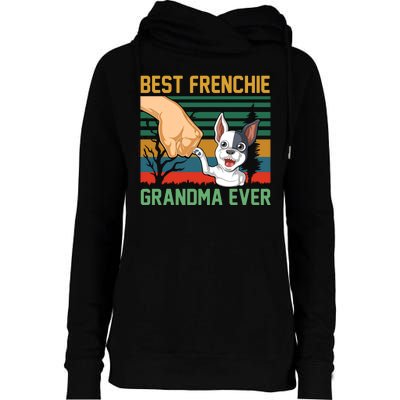 Best Frenchie Grandma Ever Womens Funnel Neck Pullover Hood