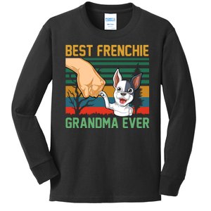 Best Frenchie Grandma Ever Kids Long Sleeve Shirt