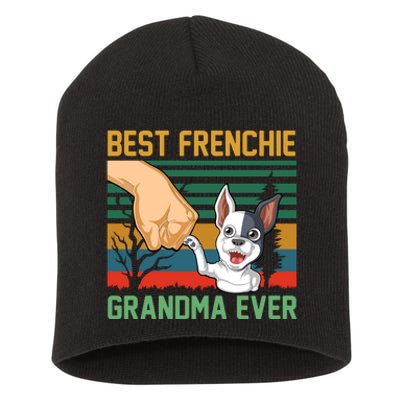 Best Frenchie Grandma Ever Short Acrylic Beanie