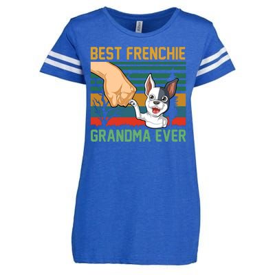 Best Frenchie Grandma Ever Enza Ladies Jersey Football T-Shirt