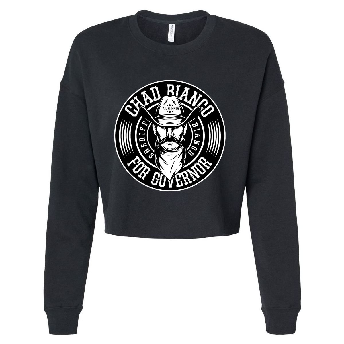 Bianco For Governor Cropped Pullover Crew