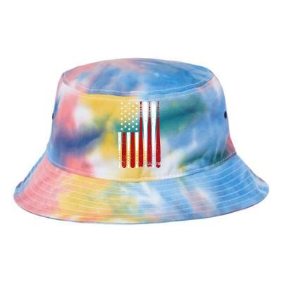 Baseball Flag Gifts Patriotic Baseball Tie Dye Newport Bucket Hat