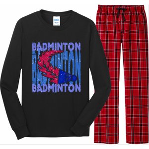 Badminton Funny Gift Long Sleeve Pajama Set