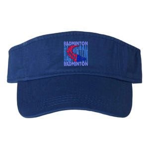 Badminton Funny Gift Valucap Bio-Washed Visor