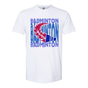 Badminton Funny Gift Softstyle CVC T-Shirt