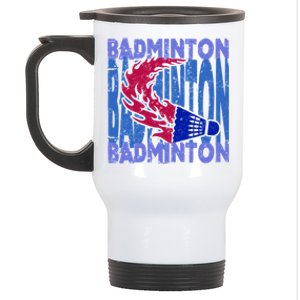 Badminton Funny Gift Stainless Steel Travel Mug