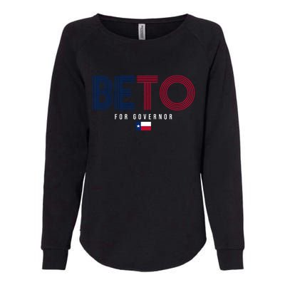 Beto For Governor Texas Flag Womens California Wash Sweatshirt