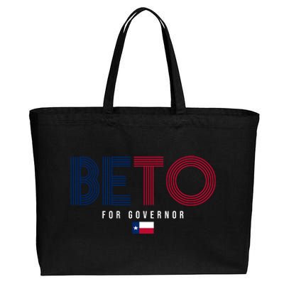 Beto For Governor Texas Flag Cotton Canvas Jumbo Tote