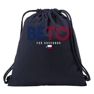 Beto For Governor Texas Flag Drawstring Bag