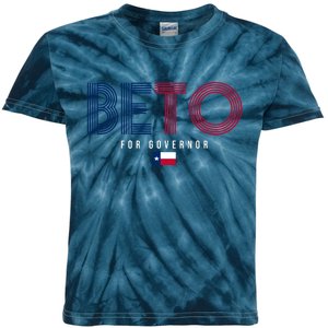 Beto For Governor Texas Flag Kids Tie-Dye T-Shirt