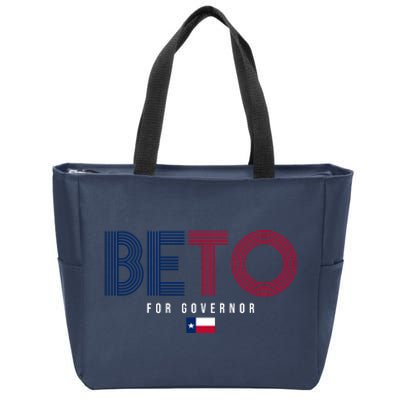 Beto For Governor Texas Flag Zip Tote Bag