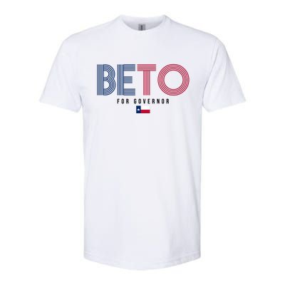 Beto For Governor Texas Flag Softstyle CVC T-Shirt