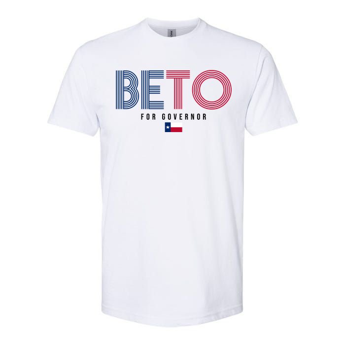 Beto For Governor Texas Flag Softstyle CVC T-Shirt