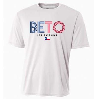 Beto For Governor Texas Flag Cooling Performance Crew T-Shirt