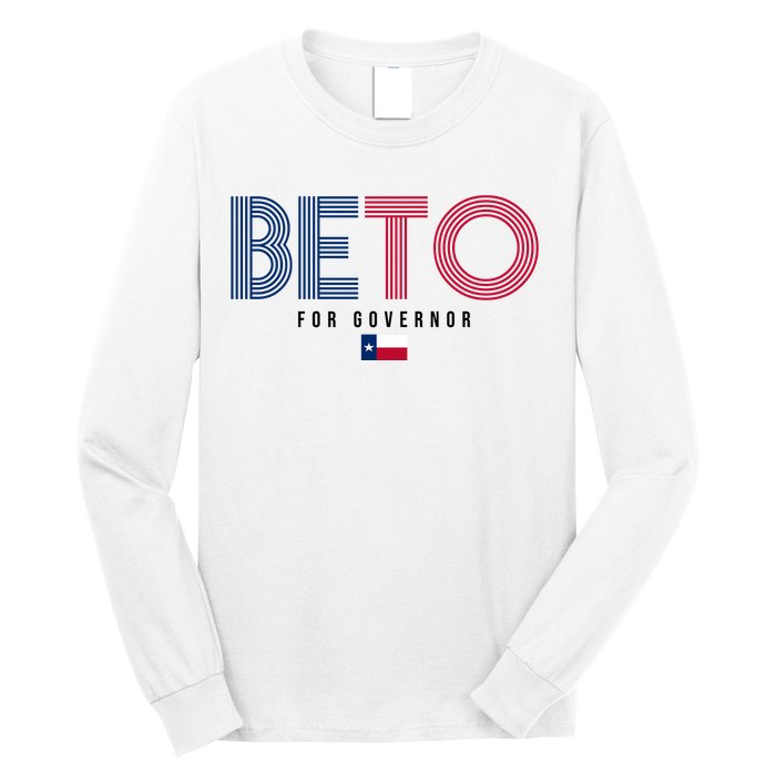 Beto For Governor Texas Flag Long Sleeve Shirt