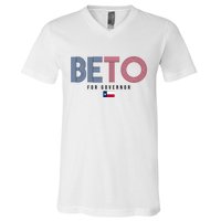 Beto For Governor Texas Flag V-Neck T-Shirt