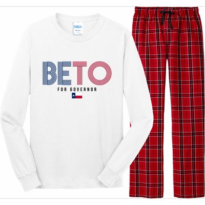 Beto For Governor Texas Flag Long Sleeve Pajama Set