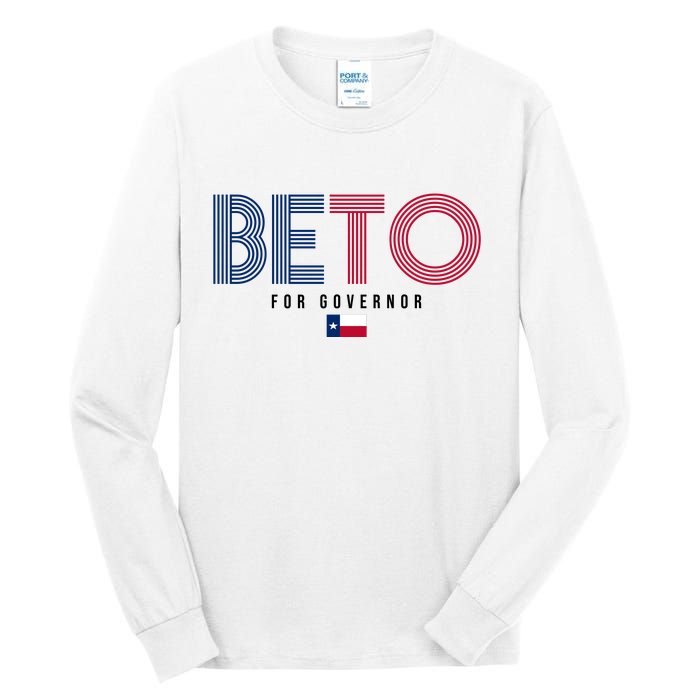 Beto For Governor Texas Flag Tall Long Sleeve T-Shirt