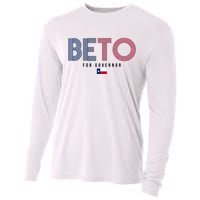 Beto For Governor Texas Flag Cooling Performance Long Sleeve Crew