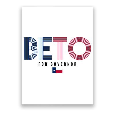 Beto For Governor Texas Flag Poster