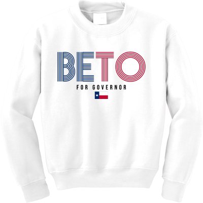 Beto For Governor Texas Flag Kids Sweatshirt