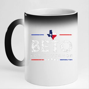 Beto For Governor Beto O'Rourke Shirt 11oz Black Color Changing Mug