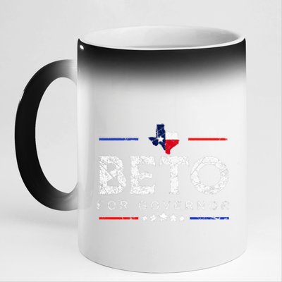 Beto For Governor Beto O'Rourke Shirt 11oz Black Color Changing Mug