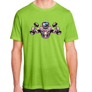 Bodybuilding Fitness Gym Gift Space Astronaut Bodybuilder Great Gift Adult ChromaSoft Performance T-Shirt