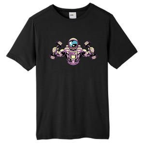 Bodybuilding Fitness Gym Gift Space Astronaut Bodybuilder Great Gift Tall Fusion ChromaSoft Performance T-Shirt