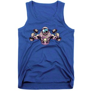 Bodybuilding Fitness Gym Gift Space Astronaut Bodybuilder Great Gift Tank Top