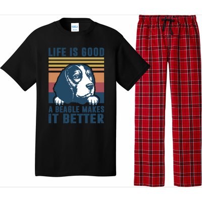 Beagle Funny Gift Beagle Dog Mom Dad Beagle Gift Pajama Set