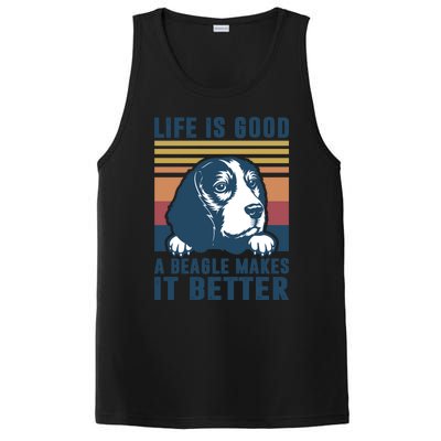 Beagle Funny Gift Beagle Dog Mom Dad Beagle Gift PosiCharge Competitor Tank