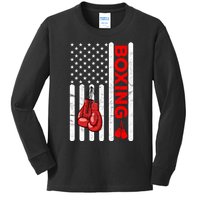 Boxing Funny Gift Training Sports Team Cool Teenager Gift Kids Long Sleeve Shirt