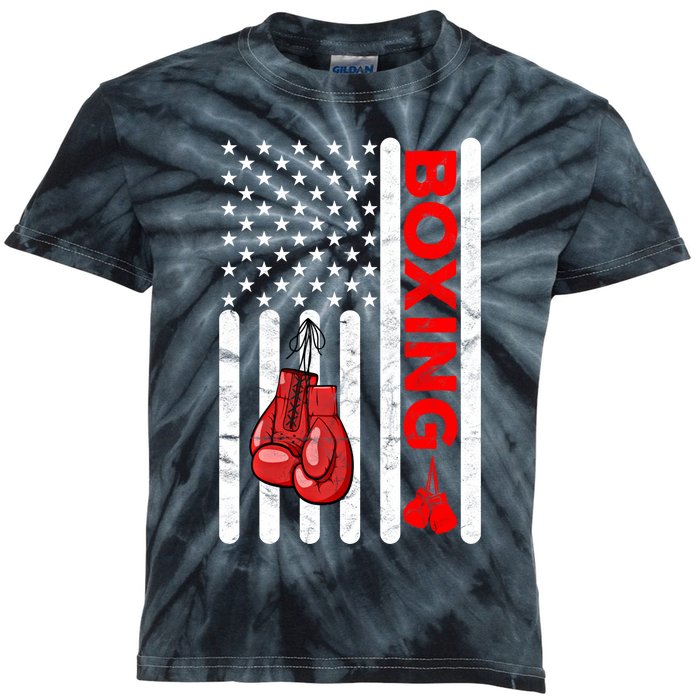 Boxing Funny Gift Training Sports Team Cool Teenager Gift Kids Tie-Dye T-Shirt