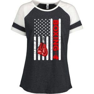 Boxing Funny Gift Training Sports Team Cool Teenager Gift Enza Ladies Jersey Colorblock Tee