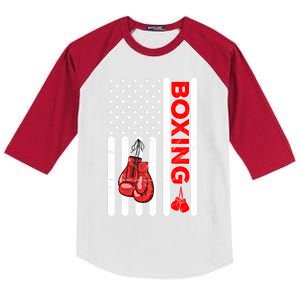 Boxing Funny Gift Training Sports Team Cool Teenager Gift Kids Colorblock Raglan Jersey