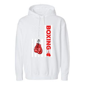 Boxing Funny Gift Training Sports Team Cool Teenager Gift Garment-Dyed Fleece Hoodie