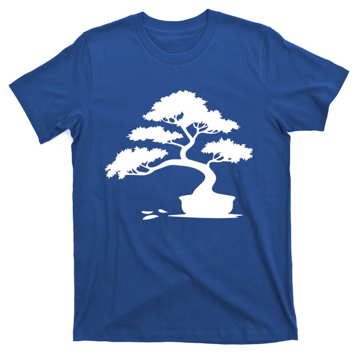 Bonsai Funny Gift Bonsai Tree Gift Mini Tree Silhouette Cushion Funny Gift T-Shirt