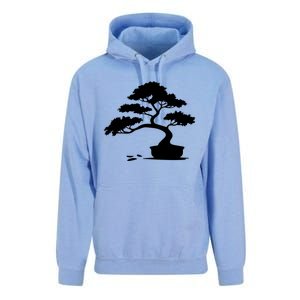 Bonsai Funny Gift Bonsai Tree Gift Mini Tree Silhouette Cushion Funny Gift Unisex Surf Hoodie