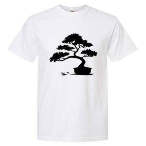 Bonsai Funny Gift Bonsai Tree Gift Mini Tree Silhouette Cushion Funny Gift Garment-Dyed Heavyweight T-Shirt