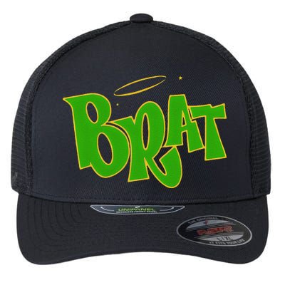 Brat Funny Gift Flexfit Unipanel Trucker Cap