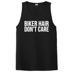 Biker Funny Gift Meaningful Gift Biker Hair Don't Care Gift PosiCharge Competitor Tank