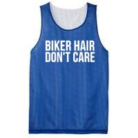 Biker Funny Gift Meaningful Gift Biker Hair Don't Care Gift Mesh Reversible Basketball Jersey Tank